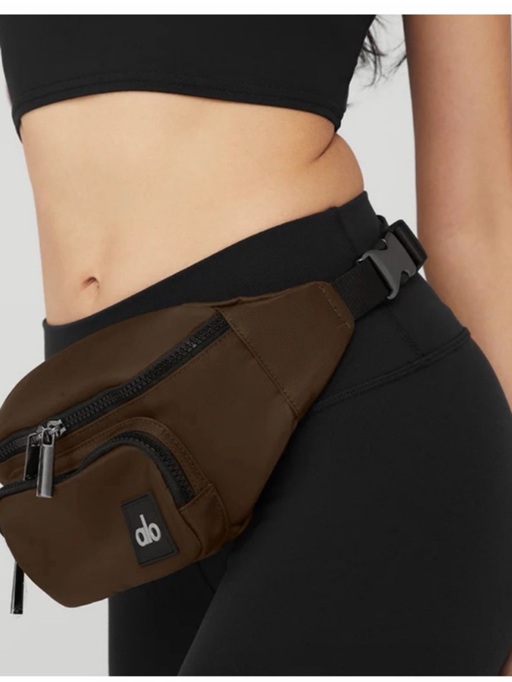 alo Brown Crossbody Belt Bag